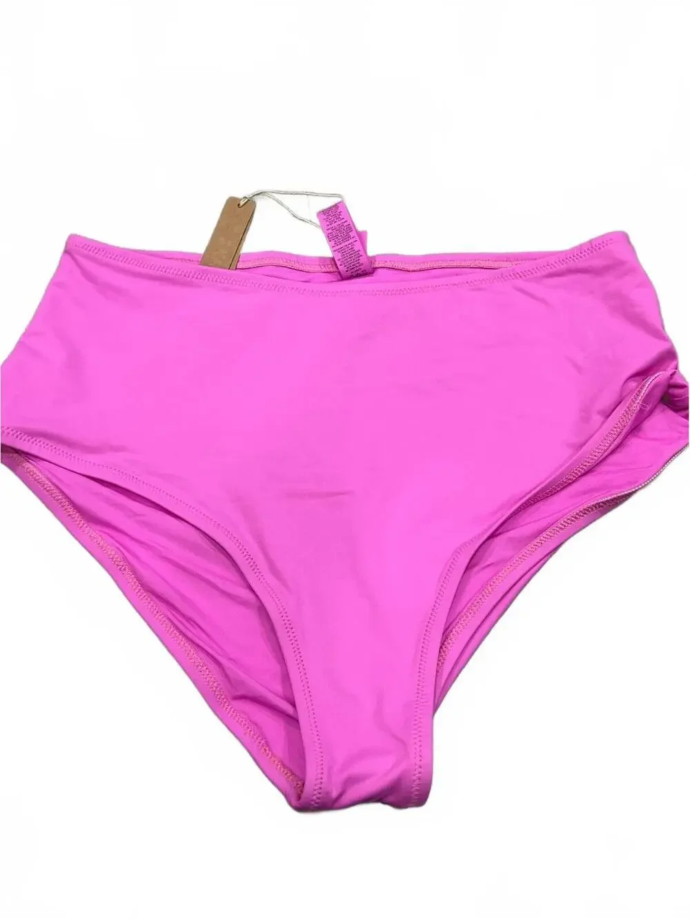 SKIMS Recycled Swim Full Brief Bikini Bottom in Neon Orchid